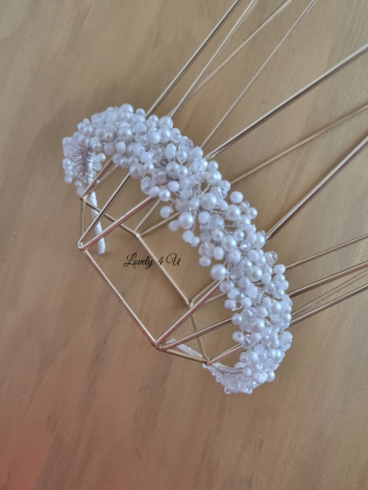 CORONITA MIREASA CU PERLE, ACCESORII DE PAR PENTRU MIRESE, CORONITA SI CERCEI MIREASA, SET DIADEMA SI CERCEI MIREASA , ACCESORII LOVELY 4 U, DIADEMA MIREASA cu perle, DIADEMA cu perle, BIJUTERII MIREASA cu perle, coronita cu pietricele, coronita mireasa cu perle, CORONITA MIREASA, ACCESORII VOAL MIREASA, Tiara CU perle MIREASĂ, TIARA MIREASA [32]