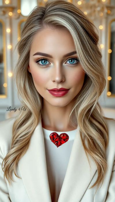 Broșă handmade Inimă Roșie – Bijuterie unicat Lovely 4 U cu cristale și pietre, realizată manual în România [5]