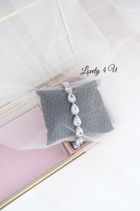 BIJUTERII MIREASA, ACCESORI MIREASA, ACCESORII NUNTA, BIJUTERI NUNTA, SET MIREASA , ZIRCONIU [13]
