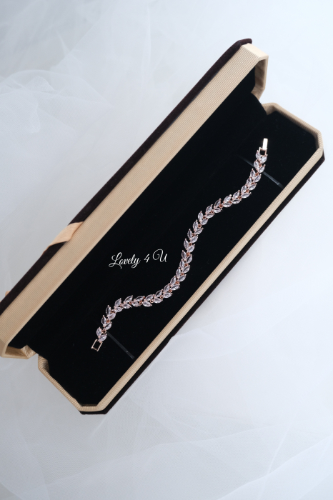 BRATARA ROSE GOLD, BRATARA ZIRCONIU CUBIC, BRATARA MIREASA, BRATARA MIRESE, BRATARA AUR ROSE GOLD, BIJUTERI ROSE GOLD, BIJUTERII MIREASA, ACCESORI MIREASA, ACCESORII NUNTA, BIJUTERI NUNTA, SET MIREASA [11]