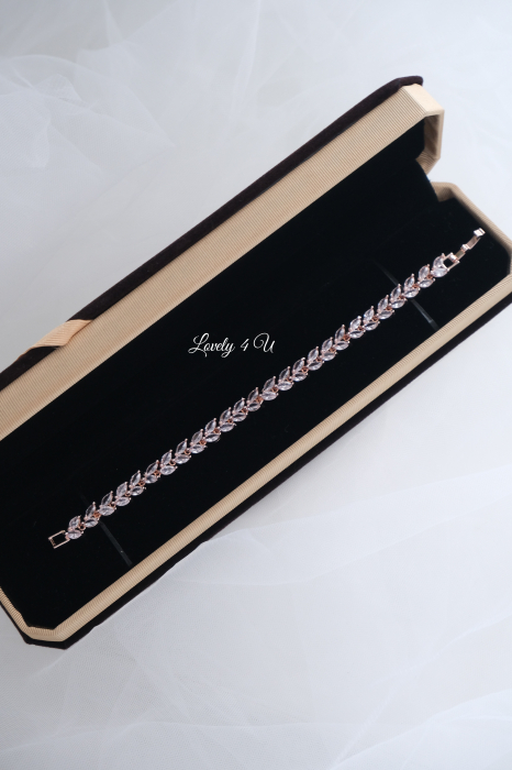 BRATARA ROSE GOLD, BRATARA ZIRCONIU CUBIC, BRATARA MIREASA, BRATARA MIRESE, BRATARA AUR ROSE GOLD, BIJUTERI ROSE GOLD, BIJUTERII MIREASA, ACCESORI MIREASA, ACCESORII NUNTA, BIJUTERI NUNTA, SET MIREASA [3]