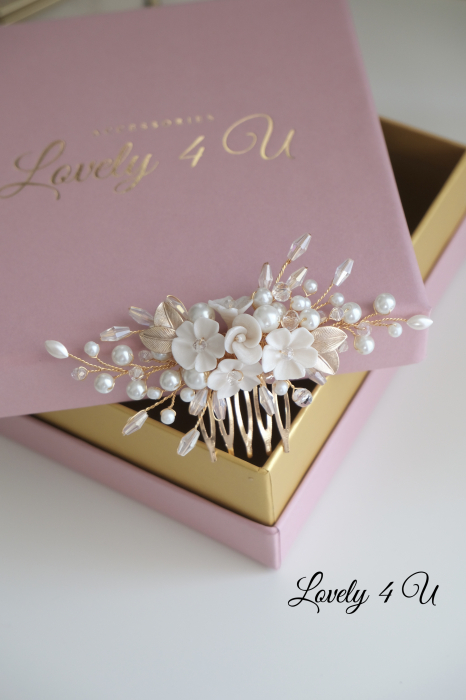 BRIANNA - accesoriu auriu mireasa [7]