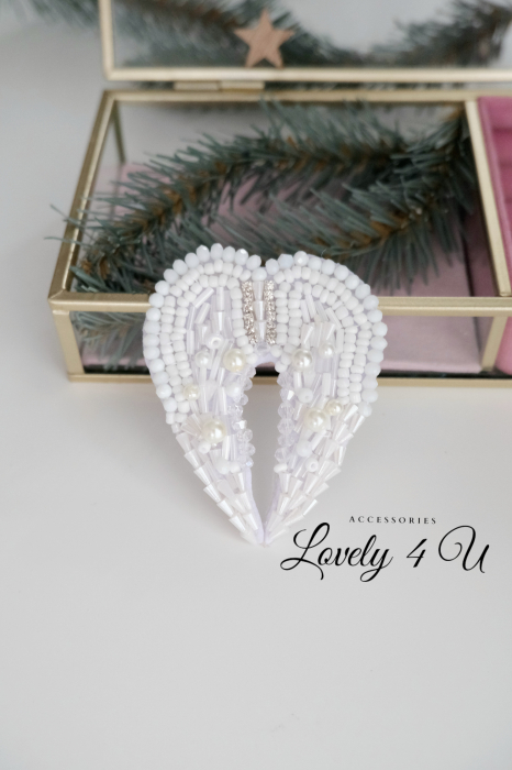 BROSA INGERAS, BROSE ARIPIOARE DE INGERAS, ACCESORII ARIPIOARE DE INGERAS, BIJUTERII, BROSE, ACCESORII, ACCESORII LOVELY 4 U, CADOU SPECIAL, CRACIUN, BIJUTERII CRACIUN, BIJUTERII ROMANIA, BROSA, ARIPI [4]