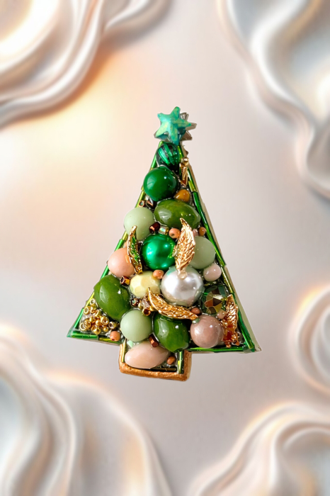 BROSA BRAD , ACCESORII LOVELY 4 U, BIJUTERII LOVELY 4 U, BIJUTERII ACCESORII POM DE CRĂCIUN, BROSE ELEGANTE, CADOU CRACIUN, BIJUTERII CRACIUN, BIJUTERII, BROSE, CADOU DE LUX, ACCESORII DE LUX, IDEI CADOU [8]