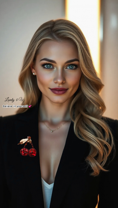 accesorii damă, broșă fashion, bijuterii statement, broșă damă premium, broșă stil clasic, broșă elegantă cu pietre, broșă vintage modernă, broșă pentru ținute elegante, broșă deosebită, bijuterii damă rafinate, broșă talisman, broșă energie pozitivă, broșă roșie, broșă auriu-roșu, broșă cadou pentru femei, broșă aniversare, broșă simbol noroc, broșă damă fashion, broșă romantică., cirese, cireasa , cherry [4]
