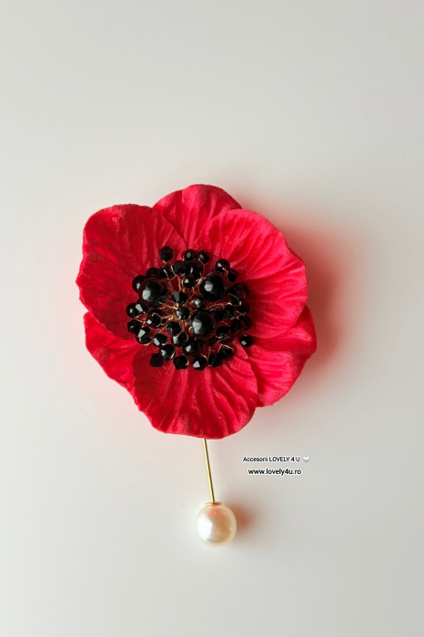 broșă floare mac, broșă mac roșu, broșă handmade mac, broșă floare roșie, broșă unicat handmade, broșă elegantă cu perle, broșă placată cu aur, broșă de ocazie, broșă de cadou, broșă idee cadou femei, broșă roșie pentru rochie, accesoriu floare handmade, broșă florală deosebită, broșă cu flori model unicat, accesorii cu simbol, floare handmade mac, cadou cu semnificație, bijuterii handmade România, broșe de lux handmade, broșă mac simbol feminitate, broșe cadou 8 martie, broșe elegante pentru femei, bijuterie unicat cu poveste, broșă lucrată manual cu perle, accesorii elegante cu flori, broșă decorativă deosebită, accesorii floare mac perle, Lovely 4 U broșă floare, accesorii handmade cu suflet, floare de mac roșu bijuterie, [6]