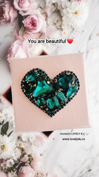 BROSA INIMIOARA,  ACCESORII INIMIOARA, Brosa inima, bijuterii inimioara, Accesorii LOVELY 4 U, CADOU MARTIE, CADOU SPECIAL, CADOU PENTRU EA, ACCESORII 2024, BIJUTERII DE LUX, CADOU SPECIAL, CADOU MAMA, [10]