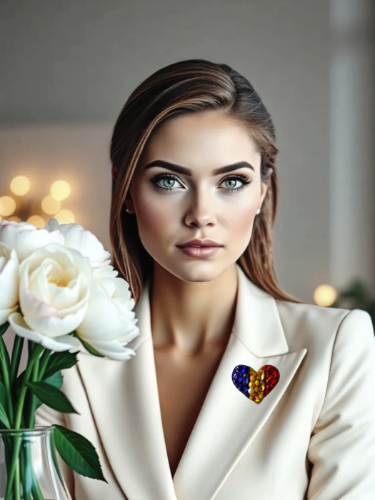 Broșă inimă tricoloră - Idei cadou 1 Decembrie, accesoriu tricolor, insigna steagul romaniei, bijuterii steagul romaniei, set accesorii tricolore steagul romaniei, cercei ,  Set broșă și colier - bijuterii tricolor steagul romaniei, ziua nationala a romaniei, 1 decembrie, cadou 1 decembrie, cadou pentru doamne 1 decembrie, idei cadouri ziua nationala a romananiei, accesorii lovely 4 u, 1 decembrie accesorii [3]