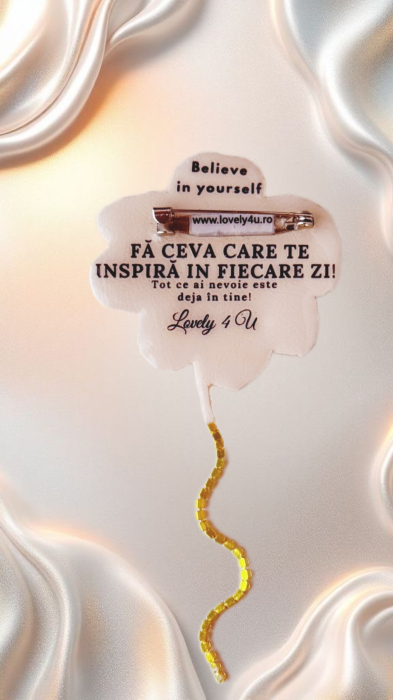 Brosa Margareta - handmade - broasa eleganta cu cristale, pietricele , briolete- bijuterie unicat  cu  semnificatie [4]