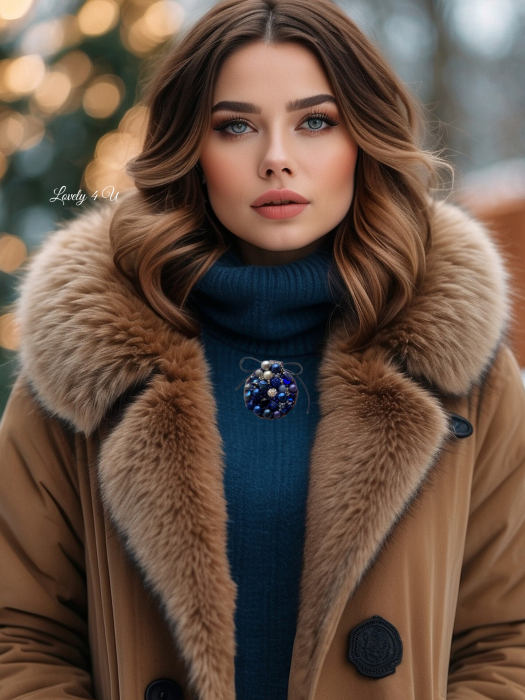 brosa de iarna cu pietre colorate, brose colorate, brose craciun, brose cu pietre naturale, brose handmade, brose handmade colorate de craciun, brose pietre semipretioase, glob de craciun, catifea neagra, perle, accesorii lovely 4 u cadouri copii craciun, cadouri craciun, cadouri de cra [3]