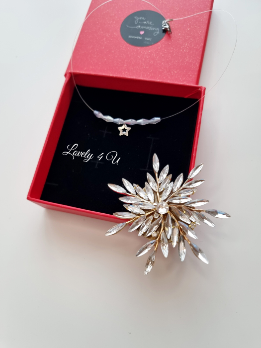 BROSA FULG DE NEA, BROSA FULG, BROSA PIETRICELE, BOSE DAMA, BROSA FEMEI, CADOU DEOSEBIT, CADOU SPECIAL, CADOU DE CRACIUN, CADOU UNICAT, BIJUTERII DE CRACIUN, ACCESORII LOVELY 4 U, PIETRICELE,AUR,FULG [2]