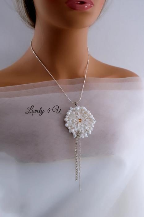 Brosa papadie, accesorii papadie, bijuterii papadie,  Pandantive bijuterii handmade, [16]