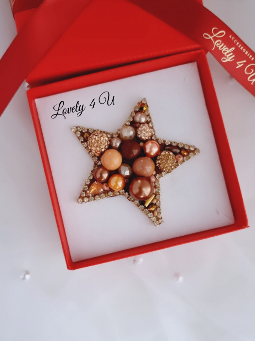 accesorii lovely 4 u, cadou timisoara, brosa stea de iarna cu perle,  stea cu perle, accesorii stea cu perle, steluta de craciun, brosa mare, brose colorate, brose craciun, brose cu pietre naturale, brose handmade, brose handmade colorate de craciun, brose pietre semipretioase, cadouri copii craciun, cadouri craciun, cadouri de craciun, cadouri de craciun pentru copii, cadouri de craciun pentru fete, brosa steluta , brosa alba [2]