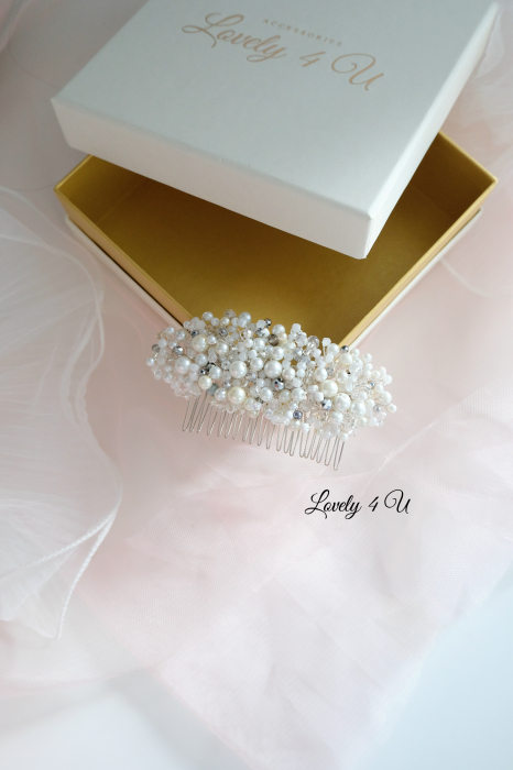 Celeste -Accesoriu pentru par elegant -, Accesoriu cu perle și cristale [8]