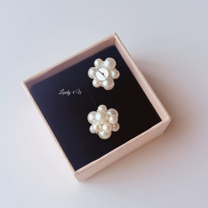Cercei Delicați cu Perle și Tije din Argint 925 pentru Femei Elegante [3]