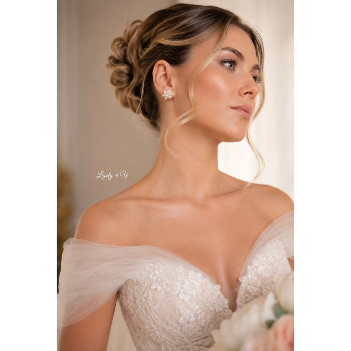 Cercei Delicați cu Perle și Tije din Argint 925 pentru Femei Elegante [4]