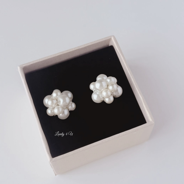 Cercei Delicați cu Perle și Tije din Argint 925 pentru Femei Elegante [5]