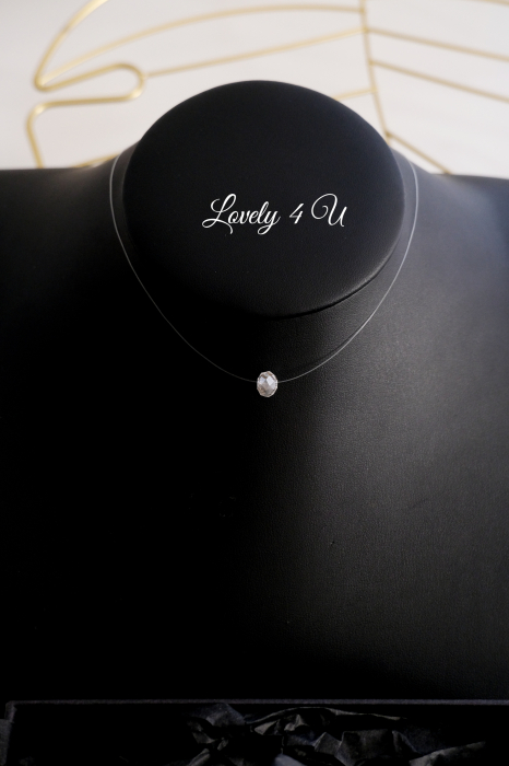 COLIER INVIZIBIL, BIJUTERII SWAROVSKI, ACCESORII, ACCESORII MIREASA, COLIER MIREASA, COLIER FIR NYLON, COLIER TRANSPARENT, COLIER PIETRE , ACCESORII LOVELY 4 U , ACCESORII NUNTA, [2]