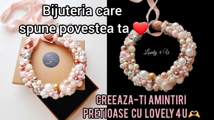 Colier cu perle, ELSA , Colier handmade cu perle mari si mici, Colier model unicat, Idei cadou Colier mare supradimensionat, colier argint, Colier perle albe, roz, culori crem, cappuccino, maro, COLIER CU PERLE, COLIER LAT CU PERLE, ACCESORII LOVELY 4 U, COLIER MARO, COLIER ROZ, COLIER LILA, CADOU CRACIUN, CADOU SPECIAL, BIJUTERII DE CRACIUN, ACCESORII ELEGANTE, COLIER CRACIUN, COLIER, PERLE [20]