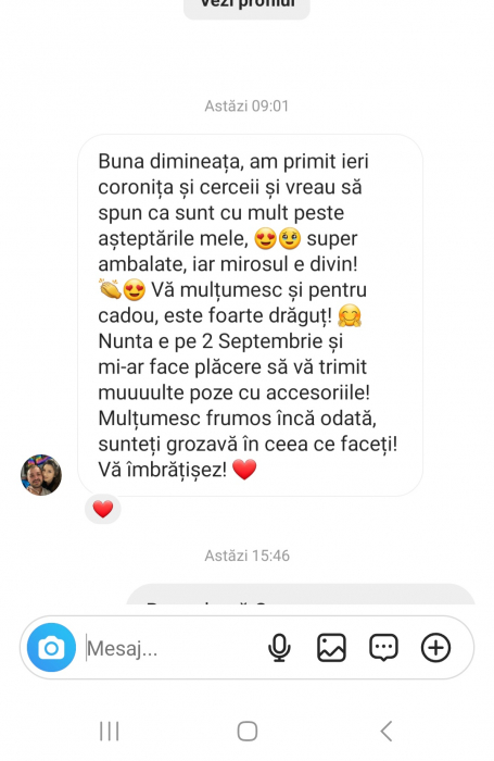 Coronita mireasa cu perle flori,  cristale Swarovski, bază placată cu aur AMALFI - Coronita printesa premium [13]