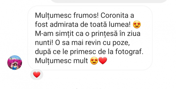 Coronita mireasa cu perle flori,  cristale Swarovski, bază placată cu aur AMALFI - Coronita printesa premium [14]