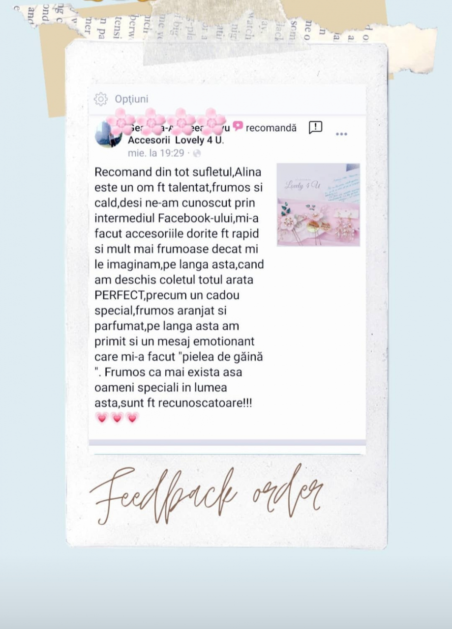 DARIA - accesoriu  auriu mireasa cu flori [18]