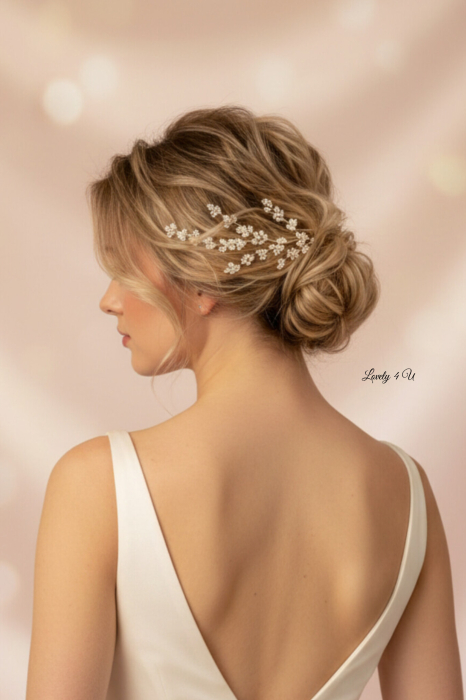 AGRAFA MIREASA, AGRAFE CU PIETRICELE, PIN MIREASA, AGRAFE MIREASA,  ACCESORII DE PAR MIRESE, ACCESORII NUNTA, PIEPTAN VOAL MIREASA, BIJUTERII PAR MIREASA, DIADEMA MIREASA, TIARA MIREASA, ACCESORII2023 [15]