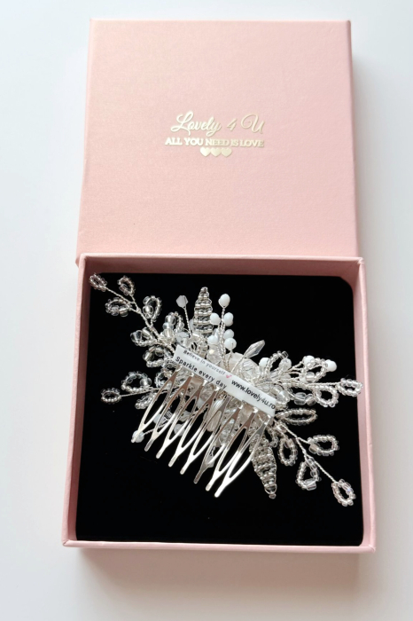 diadema mireasa, pieptan voal mireasa, accesorii pentru mirese, accesorii de par cununie civila, ACCESORII LOVELY 4 U, AGRAFE PAR MIREASA, AGRAFE CU FLORI MIREASA, PIN COC MIREASA, AGRAFE MIREASA, ACCESORII CU FLORI MIREASĂ, SET AGRAFE MIREASA, ACCESORII DE PĂR MIREASĂ, BIJUTERII MIREASA, AGRAFA PAR MIREASA, ACCESORIUL LATERAL MIREASA, ACCESORII LOVELY 4 U, AGRAFA , PERLE [18]