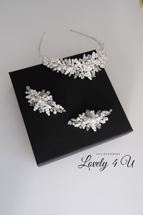 Bijuterii mireasa, bijuterii pantofi mireasa, Clipsuri pantofi mireasa, Accesorii pantofi mireasa, Accesorii Lovely 4 U, Agrafe pantofi mireasa, Set bijuterii mireasa, Accesorii mireasa cu perle [5]