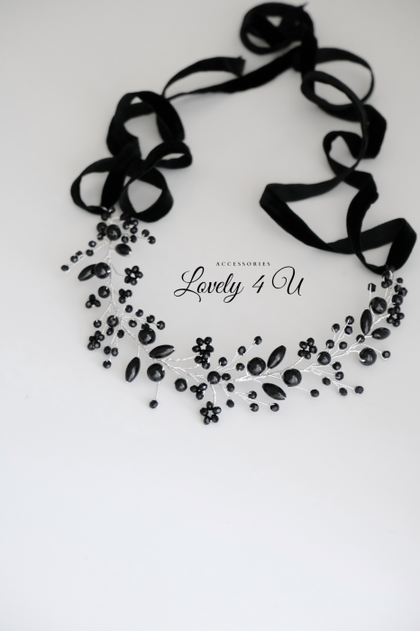 GRETA - BENTITA CU CRISTALE NEGRE [3]
