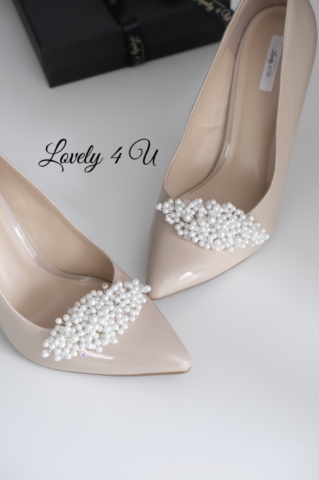 CLIPSURI PANTOFI MIREASA CU PERLE, ACCESORII PANTOFI MIREASA CU PERLE ALBE, ACCESORII PANTOFI MIREASA, ACCESORII MIREASA, ACCESORII LOVELY 4 U, CLIPSURI CU cristale , ACCESORII PENTRU PANTOFI, CLIPSURI PENTRU PANTOFI MIREASA, BIJUTERII, PERLE ALBE [10]