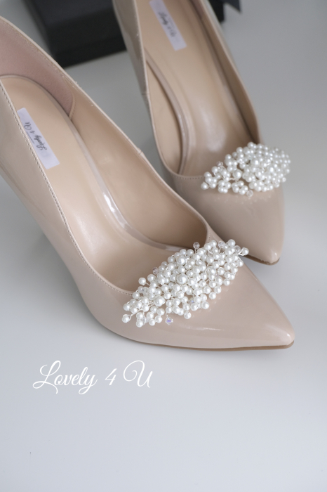 CLIPSURI PANTOFI MIREASA CU PERLE, ACCESORII PANTOFI MIREASA CU PERLE ALBE, ACCESORII PANTOFI MIREASA, ACCESORII MIREASA, ACCESORII LOVELY 4 U, CLIPSURI CU cristale , ACCESORII PENTRU PANTOFI, CLIPSURI PENTRU PANTOFI MIREASA, BIJUTERII, PERLE ALBE [11]