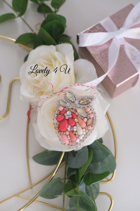 BROSE, ACCESORII CAPSUNI, MARTISOARE, BIJUTERII CU PERLE, BIJUTERII BROSE, BIJUTERII CAPSUNA, CAPSUNA ROZ, [7]