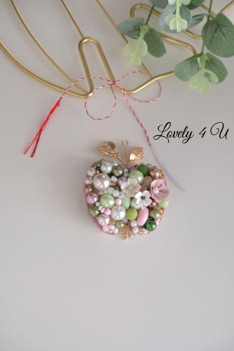 Brosa mar cusuta manual, brosa cu perle, accesorii si bijuterii, accesorii lovely 4 u, accesorii realizate cu drag in romania, bijuterii cadou special, accesorii unicat, brosa handmade unicat [6]