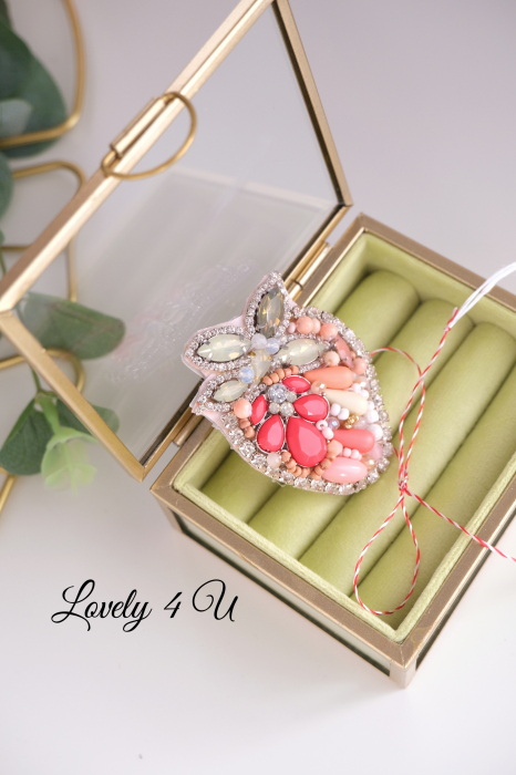BROSE, ACCESORII CAPSUNI, MARTISOARE, BIJUTERII CU PERLE, BIJUTERII BROSE, BIJUTERII CAPSUNA, CAPSUNA ROZ, [13]