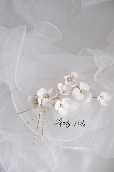 ACCESORII LOVELY 4 U, AGRAFE PAR MIREASA, AGRAFE CU FLORI MIREASA, PIN COC MIREASA, AGRAFE MIREASA, ACCESORII CU FLORI MIREASĂ, SET AGRAFE MIREASA, ACCESORII DE PĂR MIREASĂ, BIJUTERII MIREASA, Bijuterii cu flori [9]