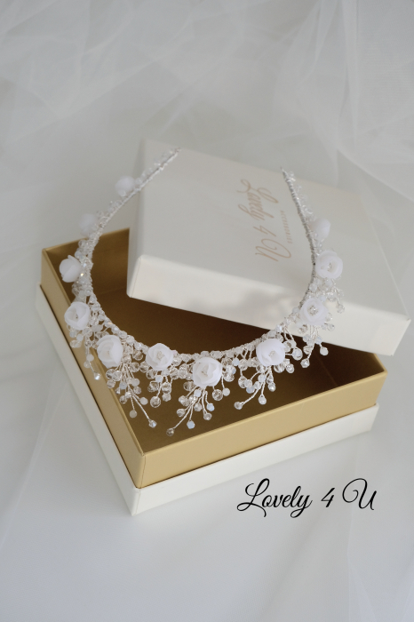 LARY - cercei cu flori și cristale [3]