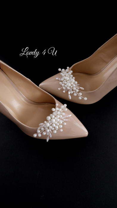 CLIPSURI PANTOFI MIREASA, ACCESORII PANTOFI MIREASA, PANTOFI MIREASA, ACCESORII MIREASA, ACCESORII LOVELY 4 U, CLIPSURI CU PERLE , ACCESORII PENTRU PANTOFI, CLIPSURI PENTRU PANTOFI MIREASA, BIJUTERII [6]