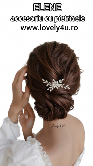 AGRAFA MIREASA, AGRAFE CU PIETRICELE, PIN MIREASA, AGRAFE MIREASA,  ACCESORII DE PAR MIRESE, ACCESORII NUNTA, PIEPTAN VOAL MIREASA, BIJUTERII PAR MIREASA, DIADEMA MIREASA, [14]
