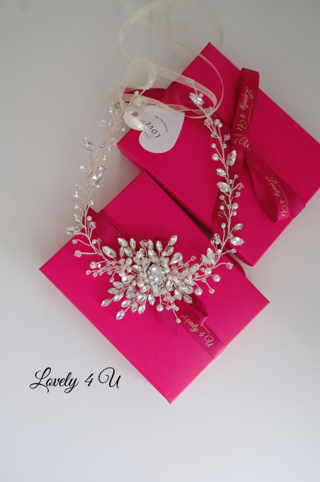 DIADEMA DE LUX, DIADEMA PREMIUM, DIADEMA SWAROVSKI< ACCESORII DE PAR MIRESE, ACCESORII DE PAR, CORONITA SWAROVSKI, CORONITA MIREASA, TIARA MIREASA, BENTITA MIREASA SWAOVSKI, PERLE SWAROVSKI, CRISTALE SWAROVSKI,ACCESORII LOVELY 4 U, ACCESORII NUNTA, ACCESORII DE LUX [7]