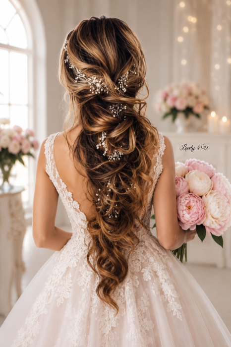 ACCESORIU LUNG MIREASA, GHIRLANDA MIREASA, ACCESORII LUNGI MIRESE, BIJUTERII PAR MIRESE, ACCESORII LOVELY 4 U, DIADEMA MIREASA, CORONITA MIREASA, TIARA MIREASA, ACCESORIU LUNG CU PERLE, ACCESORII2023 [8]