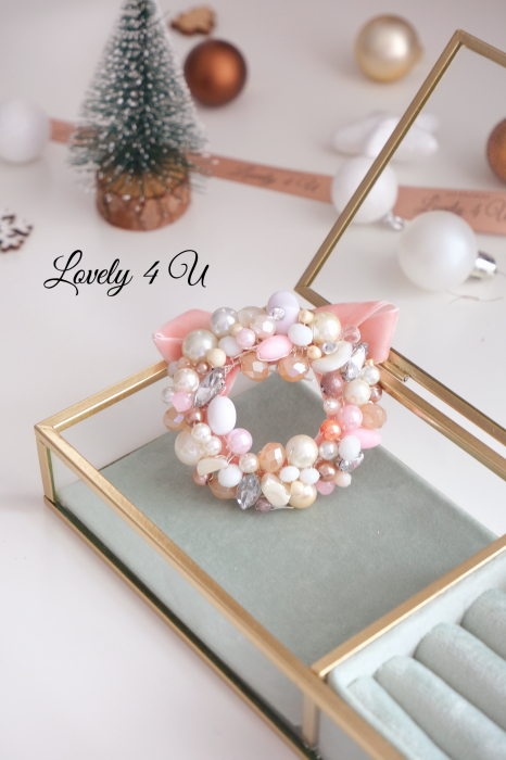 BROSA CU PERLE, BROSA CORONITA, BROSA HANDMADE, BROSE ELEGANTE, CATIFEA, BIJUTERII CU PERLE [4]