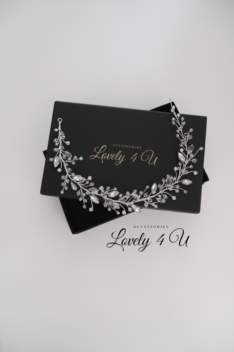 ACCESORII LOVELY 4 U, BIJUTERII MIREASA, BENTITA MIREASA, BENTIȚĂ AURIE, BENTIȚĂ MIREASA CU FLORI, ACCESORII PENTRU NUNTA, ACCESORII DE PAR MIREASA, CORONITĂ MIREASA, TIARĂ MIREASA, DIADEMA MIREASA [4]
