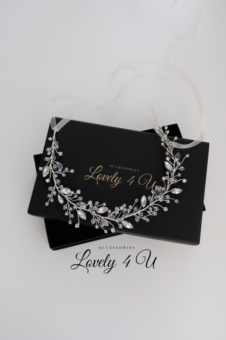 ACCESORII LOVELY 4 U, BIJUTERII MIREASA, BENTITA MIREASA, BENTIȚĂ AURIE, BENTIȚĂ MIREASA CU FLORI, ACCESORII PENTRU NUNTA, ACCESORII DE PAR MIREASA, CORONITĂ MIREASA, TIARĂ MIREASA, DIADEMA MIREASA [6]