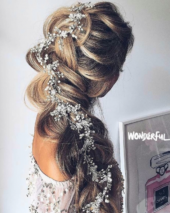 accesorii mireasa, accesoriu cu perle mireasa, accesoriu lung cu perle, accesoriu lung de par, accesoriu mireasa, bentita mireasa, ghirlanda par mireasa, CORONITA MIREASA, ACCESORII LOVELY 4 U, TIARA [5]