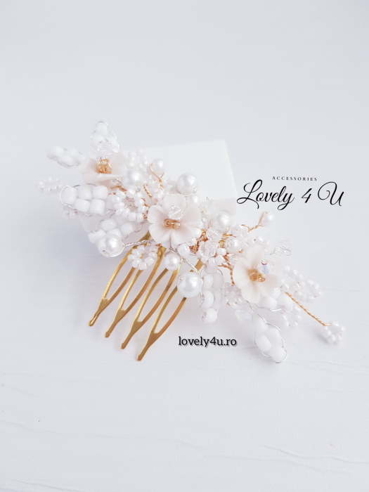 ACCESORII LOVELY 4 U, AGRAFE PAR MIREASA, AGRAFE CU FLORI MIREASA, PIN COC MIREASA, AGRAFE MIREASA, ACCESORII CU FLORI MIREASĂ, SET AGRAFE MIREASA, ACCESORII DE PĂR MIREASĂ, BIJUTERII MIREASA, Agrafe par mireasa, Agrafă de par mireasa, Agrafa coc mireasa, pieptan mireasa, Diadema mireasa, Accesoriu boem, Mireasa boho, Bijuterii mireasa, Bijuterii, Accesorii LOVELY 4 U, Flori cireș,Swarovski [8]