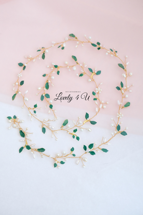 accesorii lungi mireasa LOVELY 4 U, accesorii nunta LOVELY 4 U, accesorii par LOVELY 4 U, accesorii par handmade, accesoriu de impletit in par, bijuterii mireasa, bijuterii par, bridal hairstyles, coafuri mirese, coronita par, decoratiuni par mireasa, diademe mireasa, ghirlanda par, tiare mireasa [3]