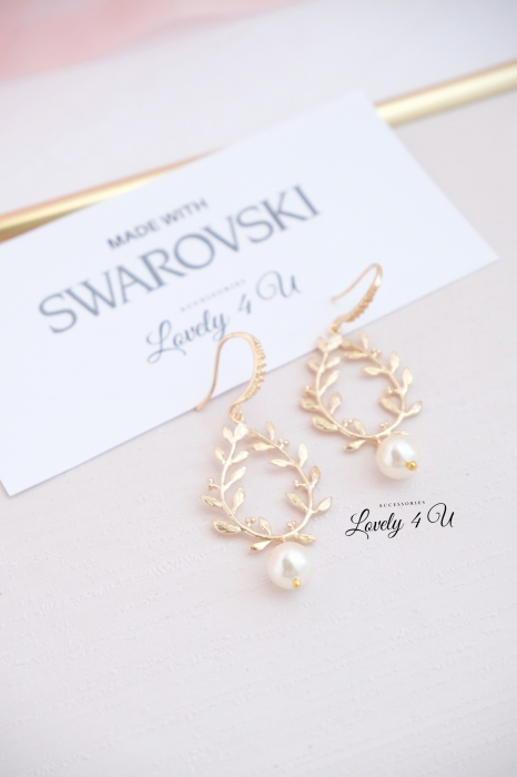 ELISA - Cercei cu perle Swarovski [3]