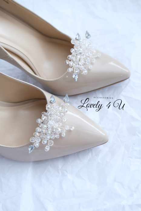 Accesorii pentru mirese, CLIPSURI PANTOFI MIREASA, ACCESORII PANTOFI MIREASA, PANTOFI MIREASA, ACCESORII MIREASA, ACCESORII LOVELY 4 U, CLIPSURI CU cristale , ACCESORII PENTRU PANTOFI, CLIPSURI PENTRU PANTOFI MIREASA, BIJUTERII [4]