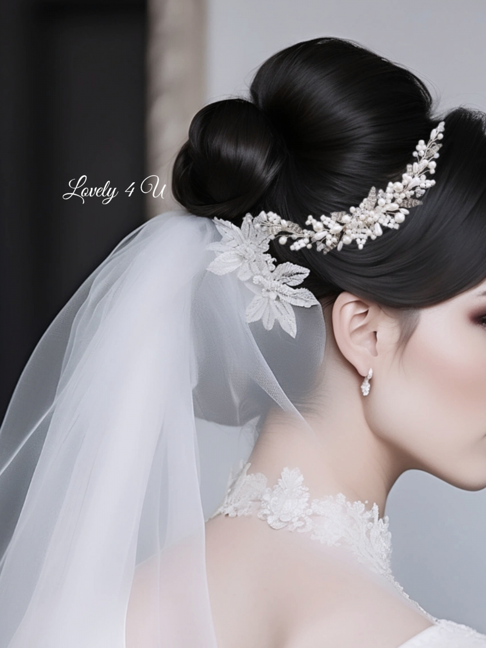 DIADEMA MIREASA / accesorii par mirese,  accesorii nunta, accesorii par mireasa, accesorii handmade, accesorii nunta, accesorii par mireasa, accesoriu par cu frunzulite, accesoriu par desfacut mireasa, aranjamente par, bijuterii mireasa, bijuterii par, [5]